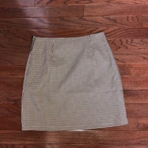 Plaid High Waist Mini Skirt